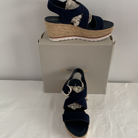 Marc Fisher Shoes - MARC FISHER SANDALS, SPORTY ESPADRILLE, WEDGE, SIZE 8-1/2”